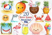 Happy Summer Clipart, an Illustration by RobertsArt (Thumbnail 1 of 7)