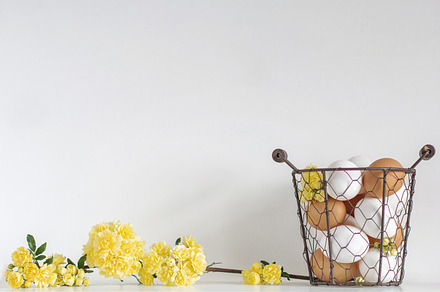 Easter eggs bucket