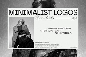 Minimalist 40 Logo Template | AI EPS, a Branding & Logo Template by Nowshinz Shoma