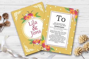 Two Sided Elegant Save the Date Card, an Invitation Template by Business Flyers