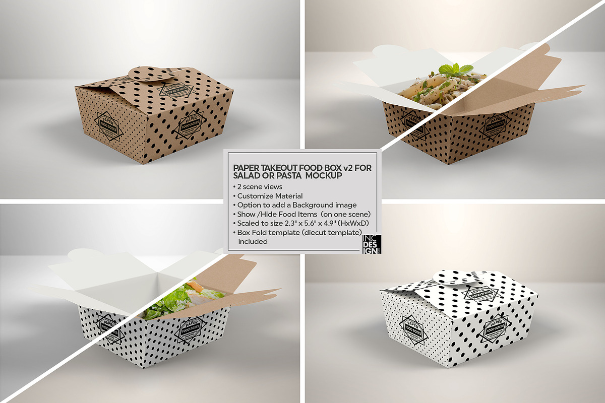 VOL.10 Food Box Packaging Mockups, a Product Mockup by INCDesign (Photo 21 of 22)