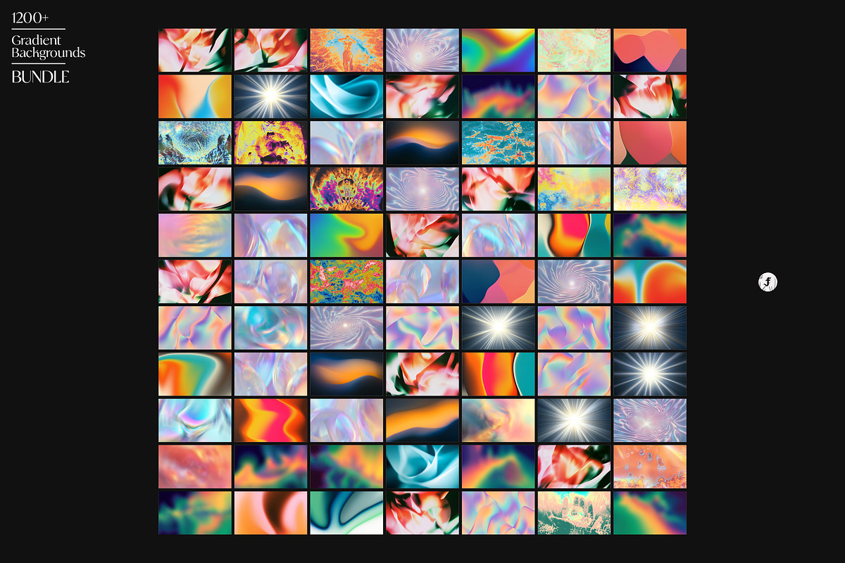 1200+ Gradient Backgrounds Bundle, a Background Graphic by Freezerondigital (Photo 20 of 27)