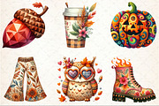 Funky Autumn Clipart, an Illustration by Rose Art (Thumbnail 3 of 7)
