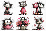 Whimsical Baby Cat Clipart Png, an Illustration by Craft Nest (Thumbnail 5 of 11)