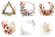 Floral Frame Border Wreath. Boho, an Illustration by DreamArtGraphic (Thumbnail 2 of 7)