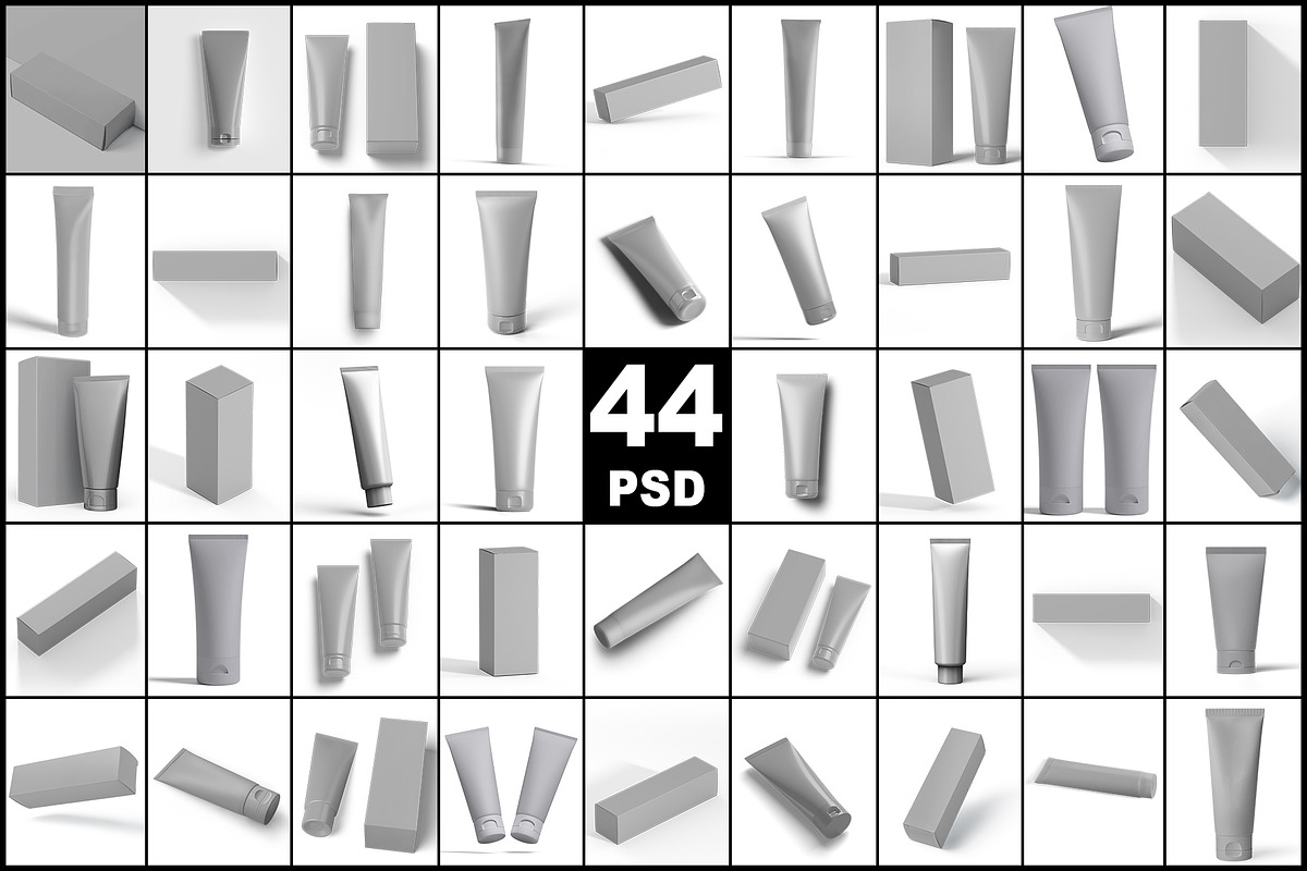 Cosmetic Tube Mockup - 44 PSD, a Product Mockup by mockupbuys (Photo 2 of 90)