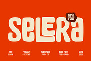 Selera - Playful Display Font, a Sans Serif Font by Flawless And Co (Thumbnail 1 of 10)