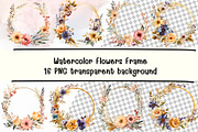 Watercolor Flowers Frame 16 PNG, a Transportation Photo by PKshop (Thumbnail 3 of 3)
