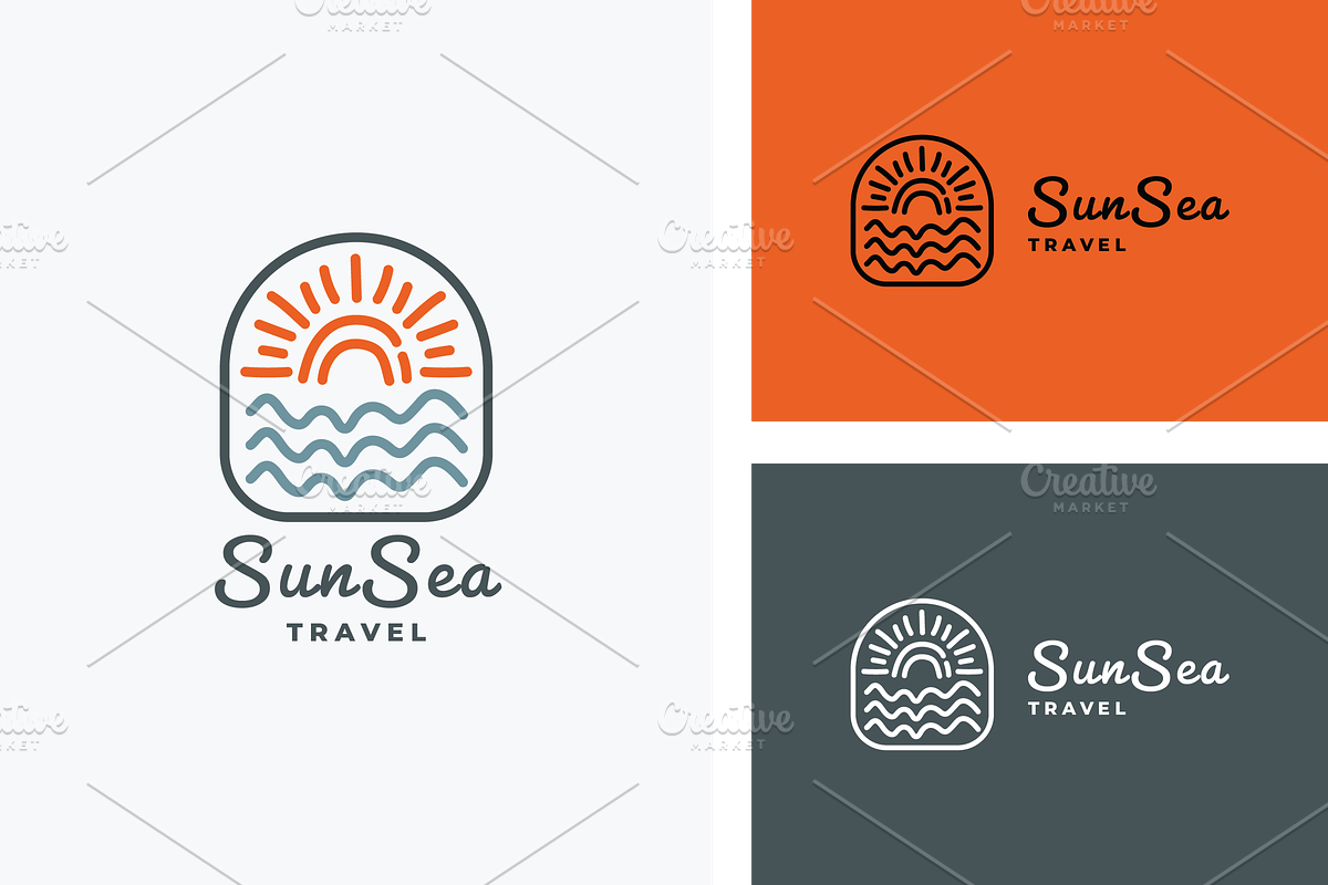 Travel Sun Sea Logo, a Branding & Logo Template by Design_Planet (Photo 1 of 3)
