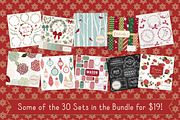 Huge Christmas Art Bundle - Save 87%, a Decorative Illustration by Amanda Ilkov (Thumbnail 2 of 3)