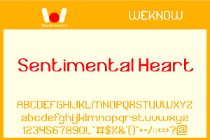 Sentimental Heart Font