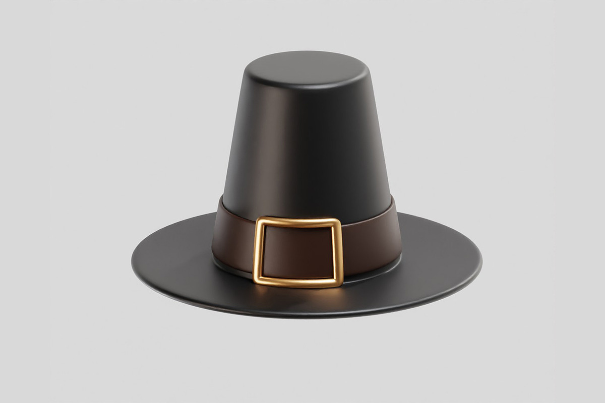 Pilgrim Hat, an Object 3D Model by fahad121 (Photo 1 of 7)