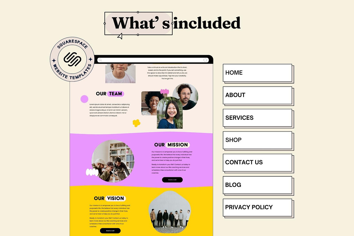 Squarespace Website Template, a Squarespace Template by Ciel Lumiere (Photo 3 of 9)