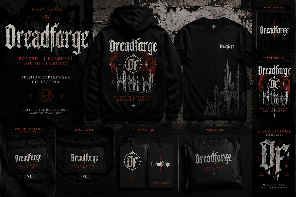 Dreadforge – Gothic Blackletter, a Blackletter Font by Wow Magic (Photo 4 of 5)