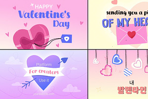 Valentines Typography for FCPX, a Templates & Theme by FlashFXbox