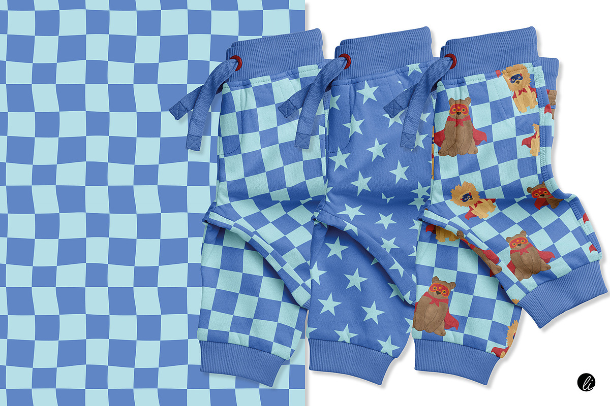 Animal Heros Seamless Patterns, an Illustration by Andrea Liesert (Photo 4 of 7)