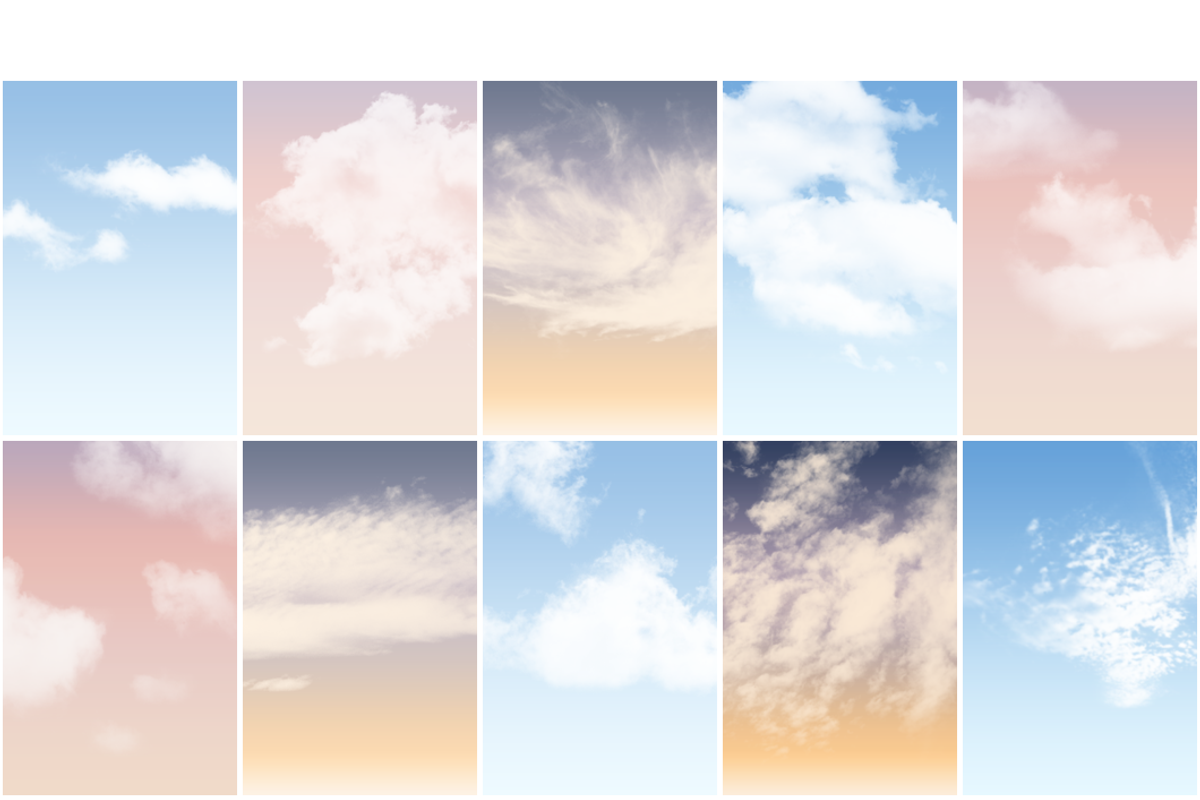 Cloud Brushes and Sky actions, a Brushes & More by Square Balloon (Photo 1 of 2)