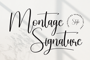 Montage Signature | Script Font, a Handwritten Font by Scratchones (Thumbnail 1 of 9)