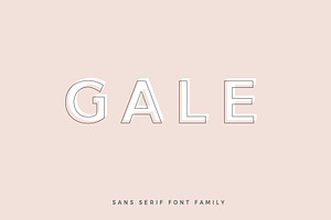 Gale - Feminine Geometric Sans Serif