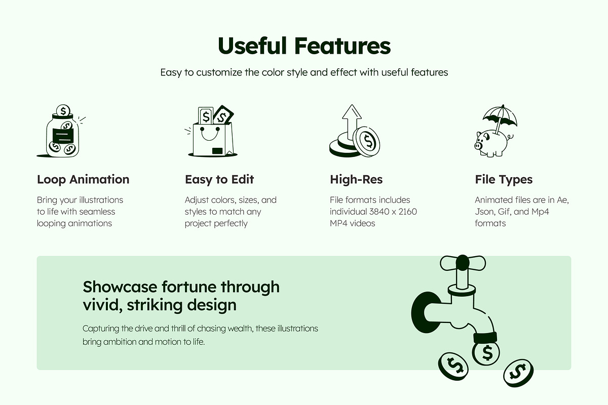 Animated Money Drawing, a Solid Icon by Vectors Market (Photo 2 of 5)