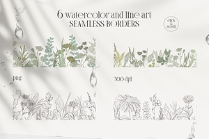 PLANTS & HERBS Illustrations Set