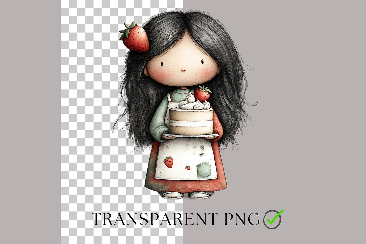 Strawberry Clipart Berry Firth Birth, a Decorative Illustration by Nicole Branger Art (Photo 5 of 26)