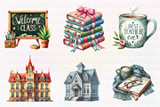 Cute Teachers Clipart, an Illustration by CreationArt (Thumbnail 5 of 5)