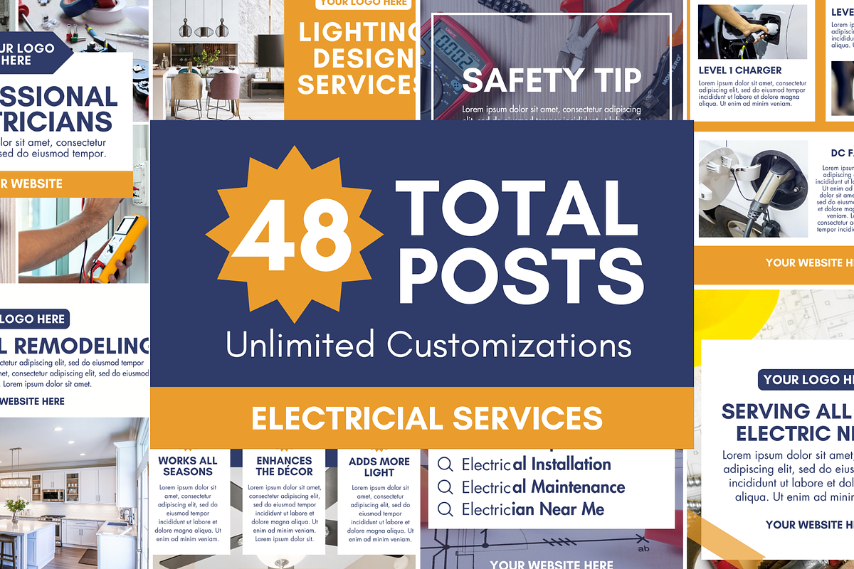 Electrician Social Marketing, a Social Media Template by ShayMadeWhat (Photo 6 of 6)