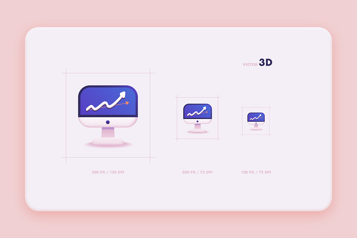 3D Fintech Icon Collection, an Outline Icon by Polar Vectors (Photo 5 of 14)