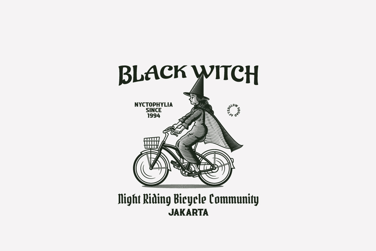 Black Witch Logo Template, a Branding & Logo Template by Kreasi Malam (Photo 3 of 8)