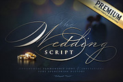 The Wedding Script & Invitation set, a Script Font by Blessed Print (Thumbnail 1 of 11)