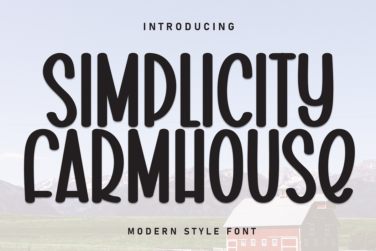 Simplicity Farmhouse | Script Font, a Script Font by Scratchones (Photo 1 of 8)