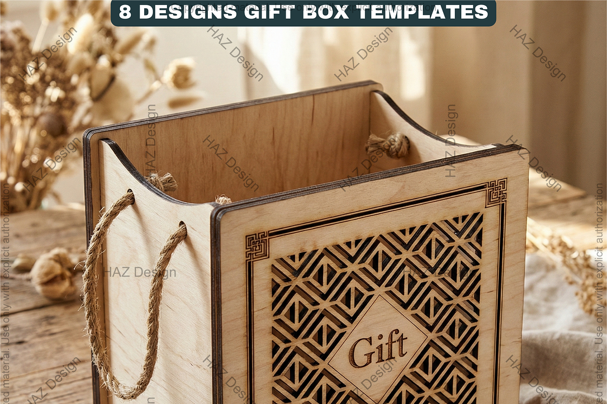 Gift Box Templates Bundle, a Graphic by AtacanDigital
