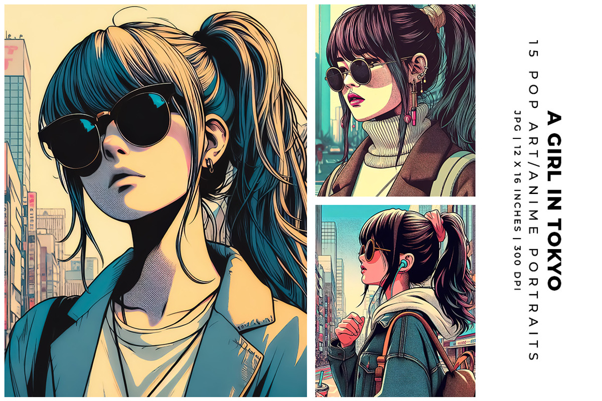 A Girl in Tokyo, a Person Illustration by Digital Art Creations (Photo 1 of 8)