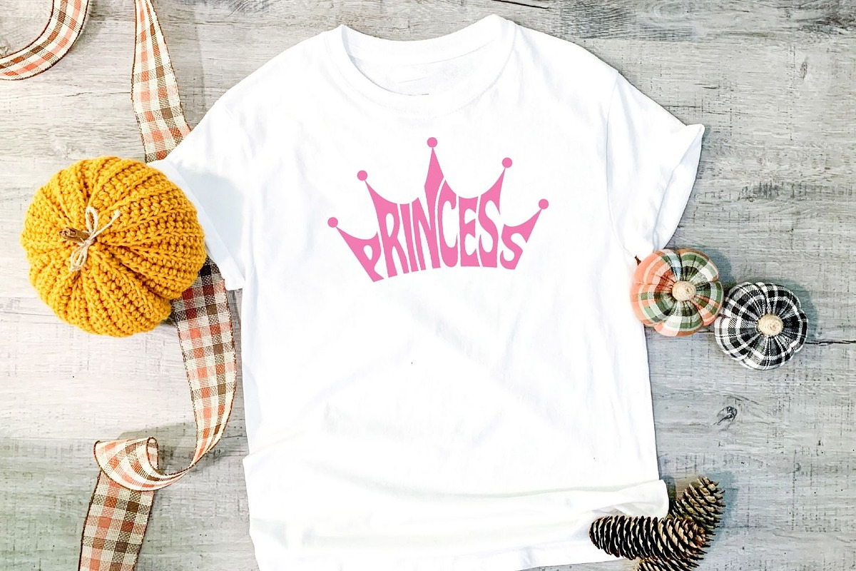 Princess Word art Crown Shaped, an Object Graphic by DigitalDesignsLaura (Photo 3 of 5)