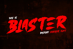 Blaster - Display Horor font