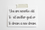 Photography | Script Font, a Handwritten Font by Scratchones (Thumbnail 2 of 8)