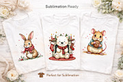 Festive Watercolor Clipart, an Illustration by Artnoy (Thumbnail 5 of 8)