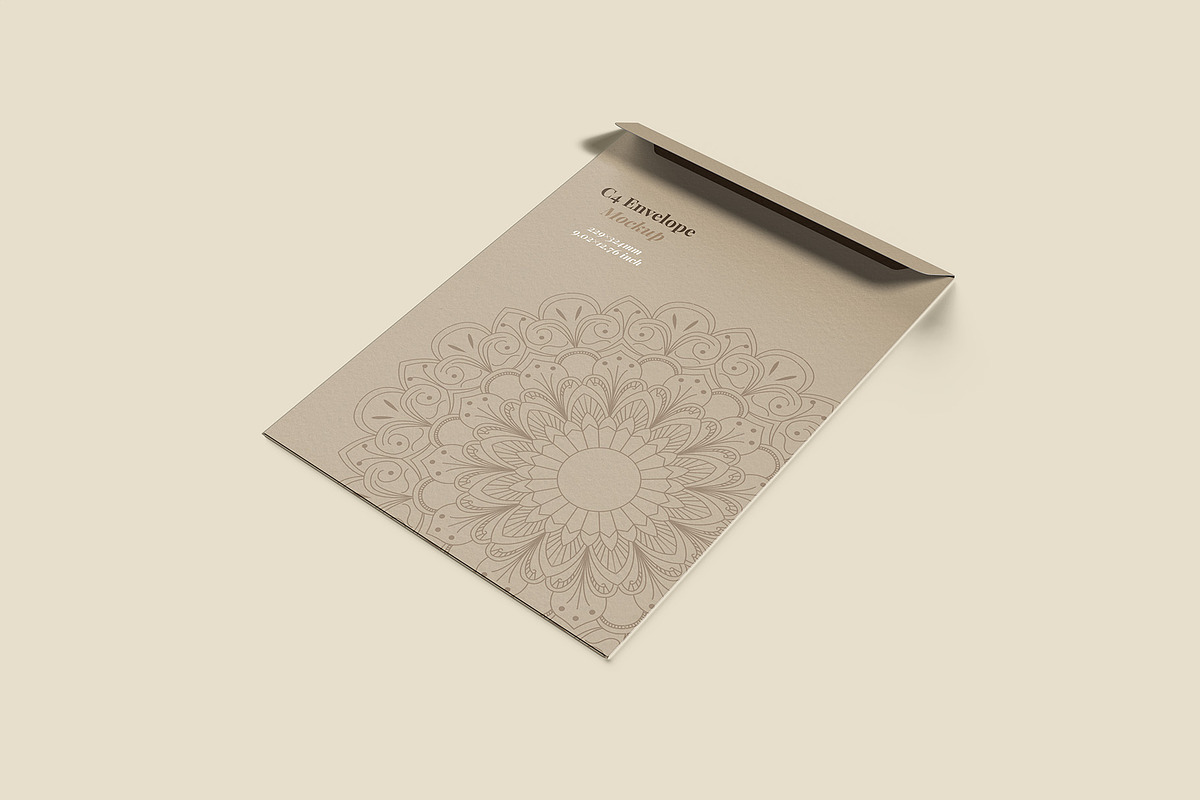 Envelope C4 Mockup - 12 Views, a Packaging Mockup by Illusiongraphic (Photo 3 of 24)