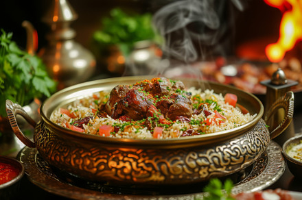 A plate filled with delicious meat a, a Photo by Iftikhar Alam