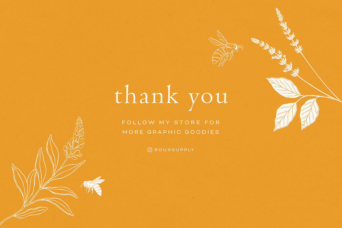 Wild Honey Vector Illustrations, a Decorative Illustration by rouxsupplyco (Photo 14 of 14)