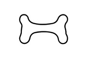 dog bone outline icon vector simple, an Outline Icon by Nurlan's shop (Thumbnail 3 of 3)