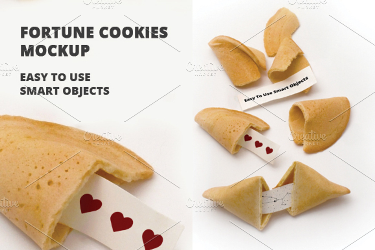 Fortune Cookie Mockup, a Mockup by MHLY (Photo 1 of 4)