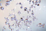 3d background with water molecules featuring chemical, science, and molecule, a School & Education Photo by Larser (Thumbnail 1 of 2)