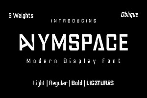 Anymspace - Modern Display Font