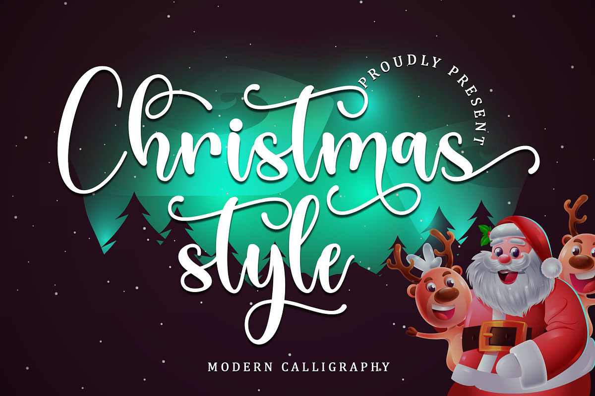 Christmas Style - Modern Calligraphy, a Script Font by alifryanzulfikar (Photo 1 of 8)