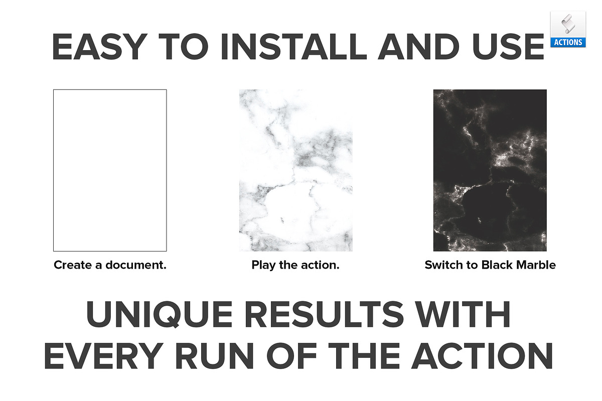 Marble Generator Photoshop Action, an Action Add-On by DoubleVision (Photo 3 of 3)