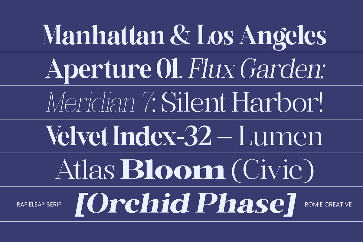 Rafiela, a Serif Font by Romiecreative (Photo 5 of 12)