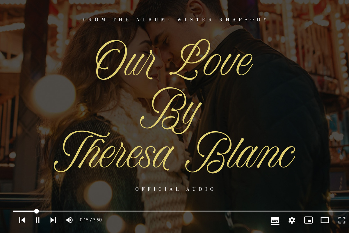 Winter Rhapsody - Calligraphy Font, a Script Font by Subectype Studio (Photo 4 of 9)