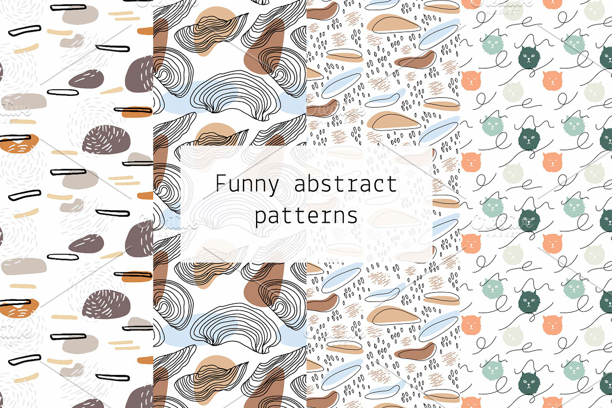 Funny abstract patterns, a Pattern Graphic by Lyolya Profitrolya (Photo 1 of 5)